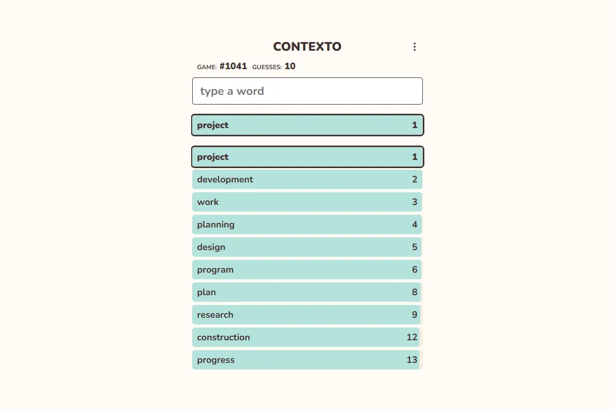 Contexto Hint: How Word2Vec Powers This Daily Word Game